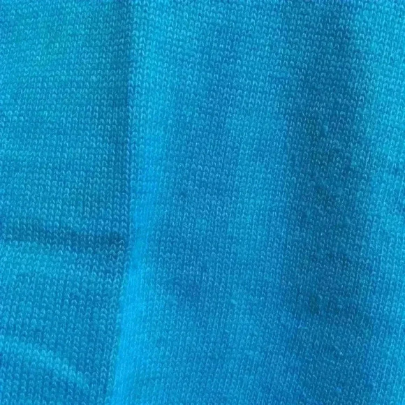 Adele Knitwear Vintage 80s Sweater 3/4 or 1/2 Sleeve Blouse Turquoise L - Picture 6 of 6